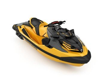 2023 Seadoo PWC RXT X 300 AUD YL IBR IDF 23  in a Millenium Yellow exterior color. New England Powersports 978 338-8990 pixelmotiondemo.com 