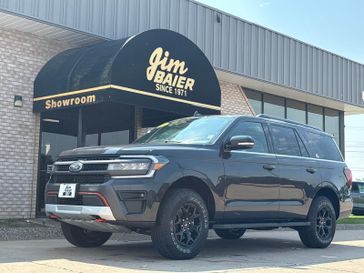 2024 Ford Expedition Timberline in a DARK MATTER PC exterior color and DEEP CYPRESSinterior. Jim Baier Inc 319-372-1012 jimbaier.com 