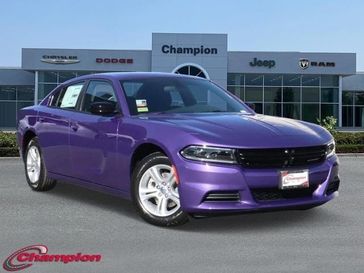 2023 Dodge Charger SXT Rwd in a Plum Crazy exterior color and HOUNDSTOOTHinterior. Champion Chrysler Jeep Dodge Ram 800-549-1084 pixelmotiondemo.com 