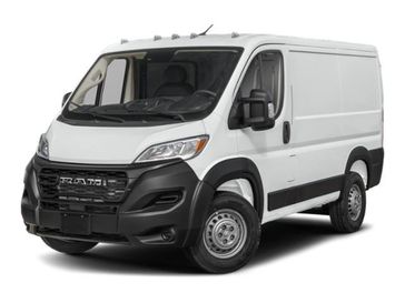 2024 RAM ProMaster Cargo Van Tradesman in a Bright White Clear Coat exterior color and Blackinterior. Ontario Auto Center ontarioautocenter.com 