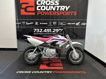 2024 Honda CRF50F in a WHITE exterior color. Cross Country Powersports 732-491-2900 crosscountrypowersports.com 