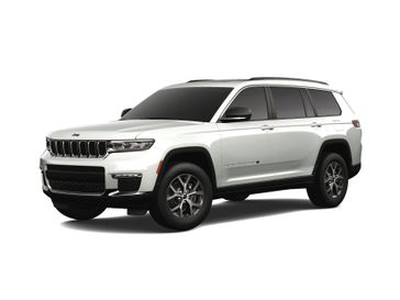 2023 Jeep Grand Cherokee L Limited 4x4 in a Bright White Clear Coat exterior color. Victor Chrysler Dodge Jeep Ram 585-236-4391 victorcdjr.com 