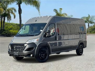 New 2026 RAM Promaster 2500 Slt+ Window Van High Roof 159' Wb in a Ceramic Gray Clear Coat exterior color and Blackinterior. Southbay Chrysler Jeep Dodge Ram (424) 404-5521 pixelmotiondemo.com 