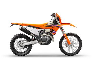 2024 KTM XC 450 F-W in a Orange exterior color. New England Powersports 978 338-8990 pixelmotiondemo.com 