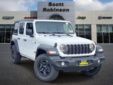 New 2026 Jeep Wrangler Sport in a White/off-white exterior color and Blackinterior. Southbay Chrysler Jeep Dodge Ram (424) 404-5521 pixelmotiondemo.com 