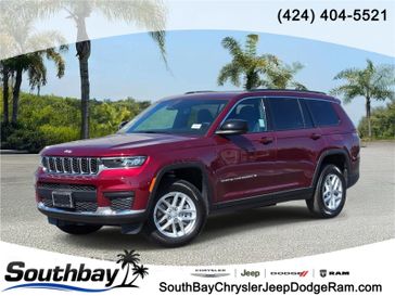 New 2026 Jeep Grand Cherokee L Laredo X 4x2 in a Velvet Red Pearl Coat exterior color and Global Blackinterior. Southbay Chrysler Jeep Dodge Ram (424) 404-5521 pixelmotiondemo.com 