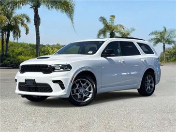 New 2026 Dodge Durango Gt Plus Awd Hemi V8 in a White Knuckle Clear Coat exterior color and Red/Black/Ebonyinterior. Southbay Chrysler Jeep Dodge Ram (424) 404-5521 pixelmotiondemo.com 