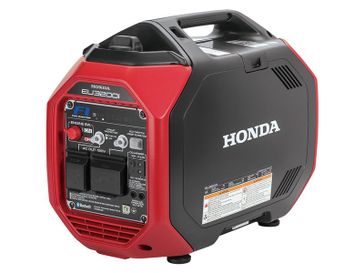 2023 Honda EU3200IAC  in a Red exterior color. New England Powersports 978 338-8990 pixelmotiondemo.com 