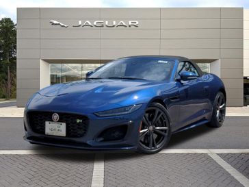 2023 Jaguar F-TYPE R in a Bluefire Blue Metallic exterior color and Taninterior. Ventura Auto Center 866-978-2178 venturaautocenter.com 