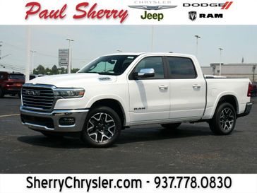 New 2026 RAM 1500 Laramie Crew Cab 4x4 5'7' Box Ivory White Tri Coat Pearl Coat