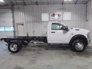 2024 RAM 5500 Chassis Cab Tradesman in a Bright White Clear Coat exterior color and Diesel Gray/Blackinterior. Thys Motor Company 319-318-6640 pixelmotiondemo.com 