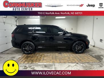 2021 Dodge Durango GT in a DB Black Clear Coat exterior color and Blackinterior. Cornhusker Auto Center 402-866-8665 cornhuskerautocenter.com 