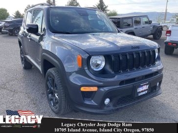 2023 Jeep Renegade Altitude 4x4 in a Graphite Gray exterior color and Blackinterior. Legacy Chrysler Jeep Dodge RAM 541-663-4885 legacychryslerjeepdodgeram.com 