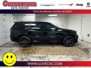 2021 Dodge Durango GT in a DB Black Clear Coat exterior color and Blackinterior. Cornhusker Auto Center 402-866-8665 cornhuskerautocenter.com 