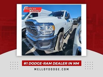 2023 RAM 3500 Tradesman in a Bright White Clear Coat exterior color and Blackinterior. Melloy Dodge RAM FIAT 505-588-4459 melloydodge.com 