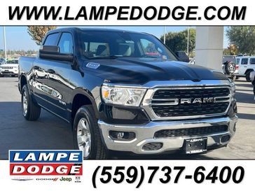 2024 RAM 1500 Big Horn Crew Cab 4x4 5'7' Box in a Diamond Black Crystal Pearl Coat exterior color and Diesel Gray/Blackinterior. Lampe Chrysler Dodge Jeep RAM 559-471-3085 pixelmotiondemo.com 