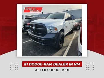 2021 RAM 1500 Classic Tradesman in a Bright White Clear Coat exterior color and Diesel Gray/Blackinterior. Melloy Dodge RAM FIAT 505-588-4459 melloydodge.com 