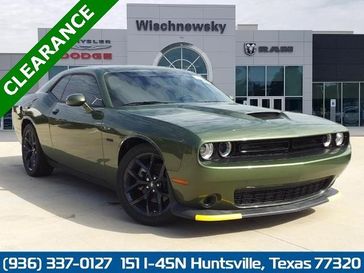 2023 Dodge Challenger R/T in a F8 Green exterior color and Blackinterior. Wischnewsky Dodge 936-755-5310 wischnewskydodge.com 