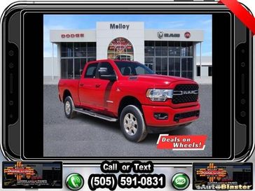 2024 RAM 2500 Big Horn Crew Cab 4x4 6'4' Box in a Flame Red Clear Coat exterior color and Blackinterior. Melloy Dodge RAM FIAT 505-588-4459 melloydodge.com 