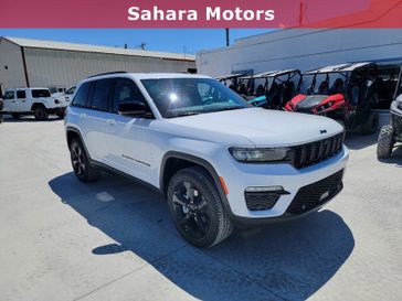 2024 Jeep Grand Cherokee Limited 4x4 in a Bright White Clear Coat exterior color and Global Blackinterior. Sahara Motors Inc 435-500-5052 saharamotorschryslerdodgejeep.com 