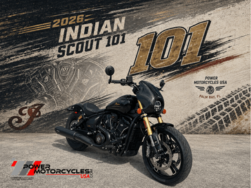 New 2026 Indian Motorcycle SCOUT 101 BLACK ONYX 
