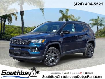 New 2026 Jeep Compass Limited Altitude 4x4 in a Fathom Blue Pearl Coat exterior color and Blackinterior. Southbay Chrysler Jeep Dodge Ram (424) 404-5521 pixelmotiondemo.com 