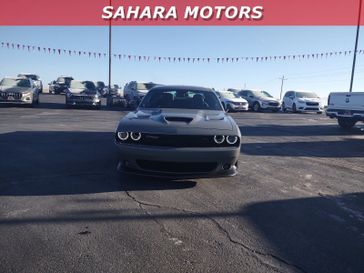 2023 Dodge Challenger R/T Scat Pack in a Destroyer Gray exterior color and Blackinterior. Sahara Motors Ely LLC 775-251-8145 saharamotorsely.com 
