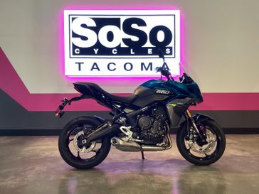New 2026 Triumph Tiger Sport 660  in a INTERSTELLAR BLUE/MIN GRA exterior color. SoSo Cycles 877-344-5251 sosocycles.com 
