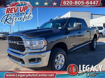 2024 RAM 2500 Big Horn Crew Cab 4x4 6'4' Box in a Granite Crystal Metallic Clear Coat exterior color and Diesel Gray/Blackinterior. Legacy Auto Center 620-315-9264 legacyautocenter.net 