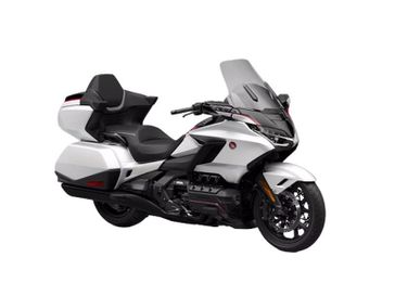 2024 Honda Gold Wing Tour in a Pearl White exterior color. New England Powersports 978 338-8990 pixelmotiondemo.com 
