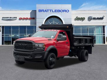 2024 RAM 5500 Tradesman Chassis Regular Cab 4x4 84' Ca in a Flame Red Clear Coat exterior color and Blackinterior. Brattleboro CDJR 802-251-1111 brattleborocdjr.com 