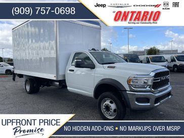 2024 RAM 5500 Chassis Cab Tradesman in a Bright White Clear Coat exterior color and Diesel Gray/Blackinterior. Ontario Auto Center ontarioautocenter.com 