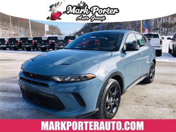 2024 Dodge Hornet R/T Eawd in a Blue Steele exterior color and Blackinterior. Mark Porter Chrysler Dodge Jeep Ram (740) 508-5115 markportercdjr.net 
