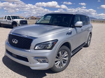 2017 INFINITI QX80  in a Liquid Platinum exterior color and Graphiteinterior. Sahara Motors Inc 435-500-5052 saharamotorschryslerdodgejeep.com 