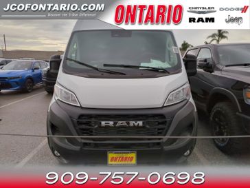 2023 RAM ProMaster Cargo Van High Roof in a Bright White Clear Coat exterior color and Blackinterior. Ontario Auto Center ontarioautocenter.com 