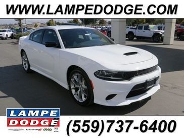 2023 Dodge Charger Gt Rwd in a White Knuckle exterior color and Blackinterior. Lampe Chrysler Dodge Jeep RAM 559-471-3085 pixelmotiondemo.com 