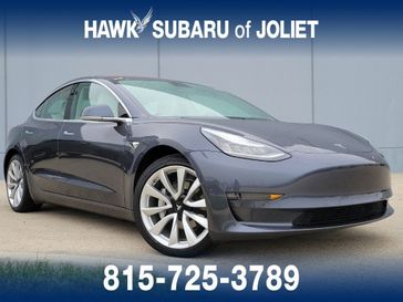 2018 Tesla Model 3 Performance in a Midnight Silver Metallic exterior color and Blackinterior. Glenview Luxury Imports 847-904-1233 glenviewluxuryimports.com 