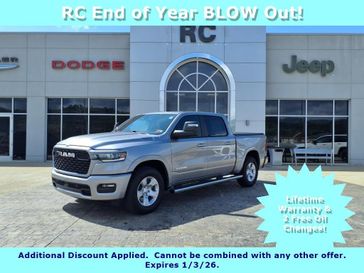 New 2025 RAM 1500 Big Horn Crew Cab 4x4 5'7' Box in a Billet Silver Metallic Clear Coat exterior color and Blackinterior. RC Chrysler Dodge Jeep Ram 304-714-2632 gorcauto.com 