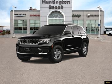 2023 Jeep Grand Cherokee Laredo 4x2 in a Diamond Black Crystal Pearl Coat exterior color and Global Blackinterior. BEACH BLVD OF CARS beachblvdofcars.com 