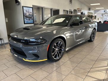 2023 Dodge Charger R/T in a Destroyer Gray exterior color. Shields Motor Company Inc (620) 902-2035 shieldsmotorchryslerdodgejeep.com 