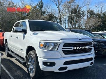 2024 RAM 1500 Big Horn Crew Cab 4x2 5'7' Box in a Bright White Clear Coat exterior color and Blackinterior. Hill-Kelly Dodge (850) 786-2130 hillkellydodge.com 
