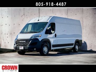 2023 RAM ProMaster Cargo Van High Roof in a Bright White Clear Coat exterior color and Blackinterior. Ventura Auto Center 866-978-2178 venturaautocenter.com 