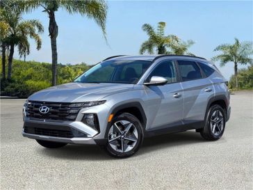 Used 2025 Hyundai Tucson SEL FWD in a Shimmering Silver exterior color and Blackinterior. Southbay Chrysler Jeep Dodge Ram (424) 404-5521 pixelmotiondemo.com 