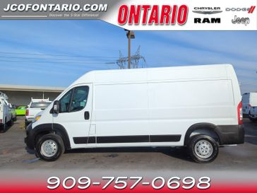 2023 RAM ProMaster Cargo Van High Roof in a Bright White Clear Coat exterior color and Blackinterior. Ontario Auto Center ontarioautocenter.com 
