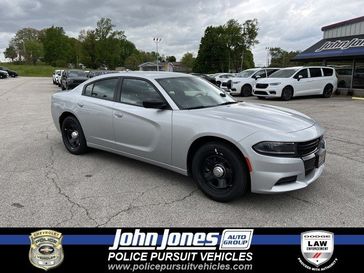 2023 Dodge Charger Police in a Granite Crystal Metallic Clear Coat exterior color and Blackinterior. Police Pursuit Vehicles 877-473-5546 policepursuitvehicles.com 
