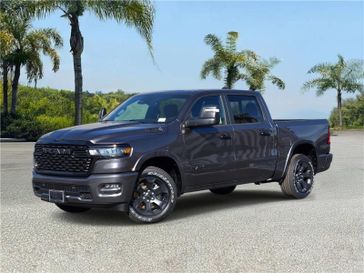 New 2026 RAM 1500 Big Horn Crew Cab 4x2 5'7' Box in a Granite Crystal Metallic Clear Coat exterior color and Blackinterior. Southbay Chrysler Jeep Dodge Ram (424) 404-5521 pixelmotiondemo.com 