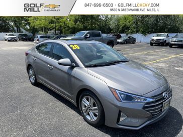 2020 Hyundai Elantra Value Edition in a Fluid Metal exterior color and Blackinterior. Glenview Luxury Imports 847-904-1233 glenviewluxuryimports.com 