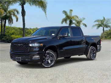 New 2026 RAM 1500 Big Horn Crew Cab 4x2 5'7' Box in a Diamond Black Crystal Pearl Coat exterior color and Blackinterior. Southbay Chrysler Jeep Dodge Ram (424) 404-5521 pixelmotiondemo.com 