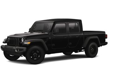 2023 Jeep Gladiator Sport 4x4 in a Black Clear Coat exterior color and Blackinterior. Victor Chrysler Dodge Jeep Ram 585-236-4391 victorcdjr.com 