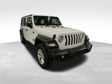 2023 Jeep Wrangler 4-door Sport S 4x4 in a White Knuckle Clear Coat exterior color and Blackinterior. Sheridan Motors Auto (307) 218-2217 sheridanmotors.com 